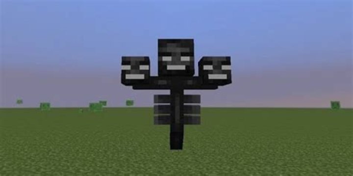 What does a wither look like in minecraft