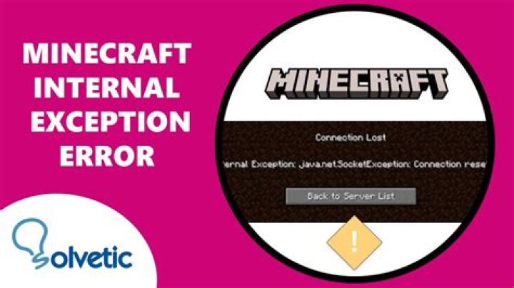 What does internal server error mean minecraft?