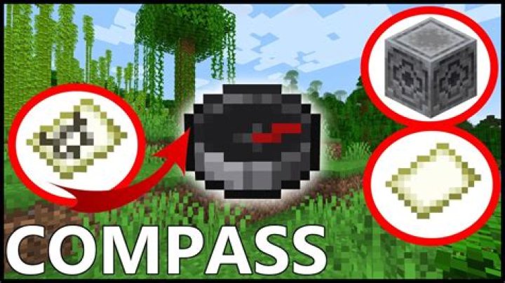What does the compass in minecraft point to
