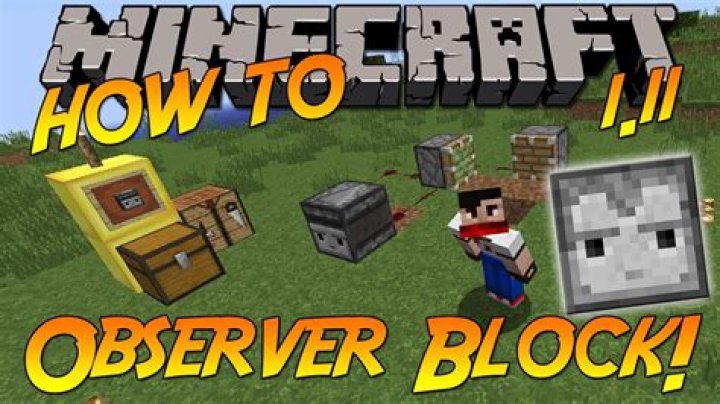 What does the observer block do in minecraft