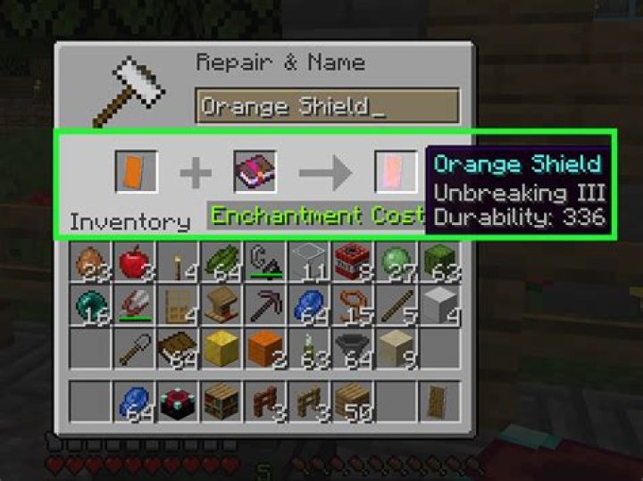 What is the shield slot for in minecraft