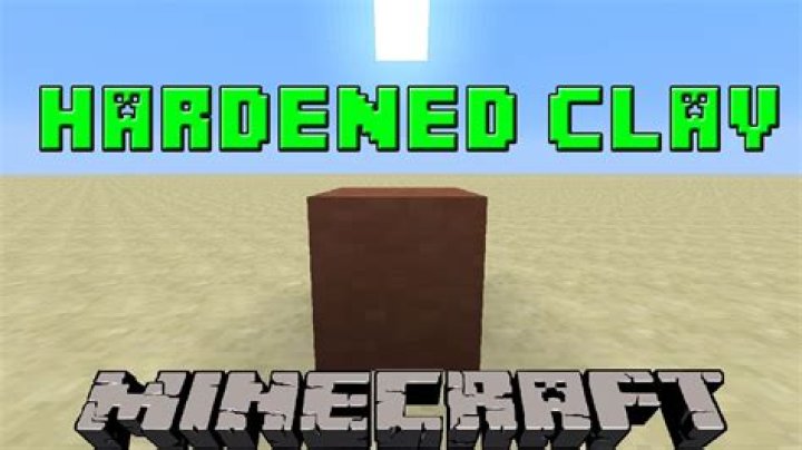 What to do with hardened clay in minecraft